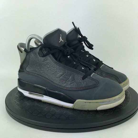 Nike Air Jordan Dub Zero Black/Gray Basketball Shoes 311047-004 Youth Size 4Y - Picture 3 of 12